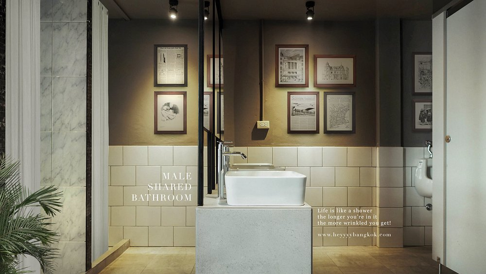 Exterior view of Heyyyy Bangkok Hostel building